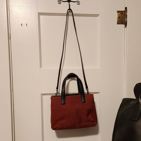 Vintage Brick Coach Twill Black Leather Mercer Satchel Two-way Purse - Picture 1 of 16